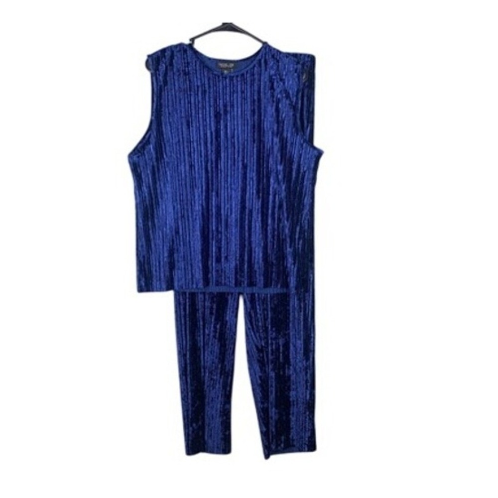 Rachel Zoe Luxury Velour Set Women L Lounge Evening Statement Designer Pleated